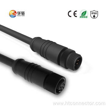 M12B Waterproof connector with Metal nut